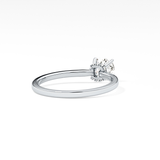 Cushion Hidden Halo Lab Grown Diamond Engagement Ring