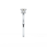 Cushion Hidden Halo Lab Grown Diamond Engagement Ring