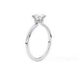 Cushion Hidden Halo Lab Grown Diamond Engagement Ring