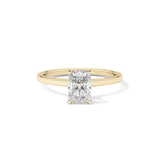 Radiant Hidden Halo Lab Grown Diamond Engagement Ring