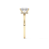 Radiant Hidden Halo Lab Grown Diamond Engagement Ring