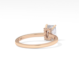 Radiant Hidden Halo Lab Grown Diamond Engagement Ring