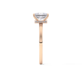 Radiant Hidden Halo Lab Grown Diamond Engagement Ring