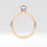 Radiant Hidden Halo Lab Grown Diamond Engagement Ring