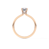 Radiant Hidden Halo Lab Grown Diamond Engagement Ring