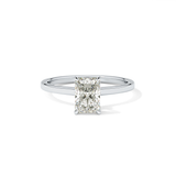 Radiant Hidden Halo Lab Grown Diamond Engagement Ring