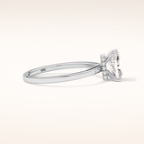 1.21 CT Radiant Shaped Hidden Halo Moissanite Engagement Ring