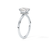 Radiant Hidden Halo Lab Grown Diamond Engagement Ring