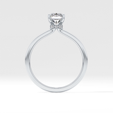 Radiant Hidden Halo Lab Grown Diamond Engagement Ring