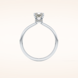 1.21 CT Radiant Shaped Hidden Halo Moissanite Engagement Ring