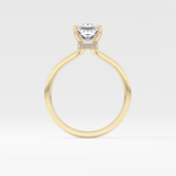 Princess Hidden Halo Lab Grown Diamond Engagement Ring