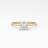 Princess Hidden Halo Lab Grown Diamond Engagement Ring
