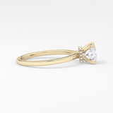 Princess Hidden Halo Lab Grown Diamond Engagement Ring