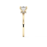 Princess Hidden Halo Lab Grown Diamond Engagement Ring