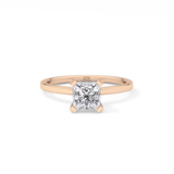 Princess Hidden Halo Lab Grown Diamond Engagement Ring