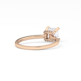 Princess Hidden Halo Lab Grown Diamond Engagement Ring