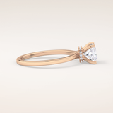 1.04 CT Princess Shaped Hidden Halo Moissanite Engagement Ring