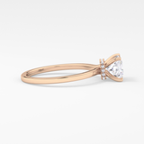 Princess Hidden Halo Lab Grown Diamond Engagement Ring