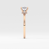 Princess Hidden Halo Lab Grown Diamond Engagement Ring