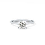 Princess Hidden Halo Lab Grown Diamond Engagement Ring