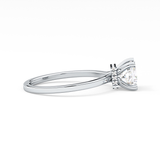 Princess Hidden Halo Lab Grown Diamond Engagement Ring