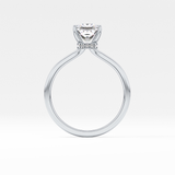 Princess Hidden Halo Lab Grown Diamond Engagement Ring