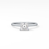 Princess Hidden Halo Lab Grown Diamond Engagement Ring