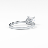 Princess Hidden Halo Lab Grown Diamond Engagement Ring