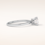 1.04 CT Princess Shaped Hidden Halo Moissanite Engagement Ring