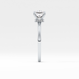Princess Hidden Halo Lab Grown Diamond Engagement Ring
