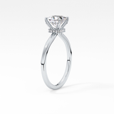 Princess Hidden Halo Lab Grown Diamond Engagement Ring