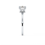 Princess Hidden Halo Lab Grown Diamond Engagement Ring