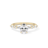 Oval Pave Lab Grown Diamond Engagement Ring
