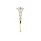 Oval Pave Lab Grown Diamond Engagement Ring