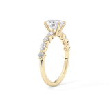 Oval Pave Lab Grown Diamond Engagement Ring