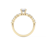 Oval Pave Lab Grown Diamond Engagement Ring