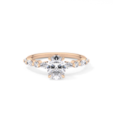 Oval Pave Lab Grown Diamond Engagement Ring