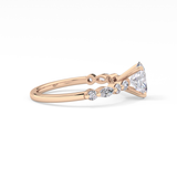 Oval Pave Lab Grown Diamond Engagement Ring