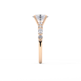 Oval Pave Lab Grown Diamond Engagement Ring