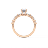 Oval Pave Lab Grown Diamond Engagement Ring