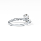 Oval Pave Lab Grown Diamond Engagement Ring