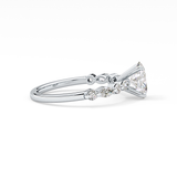 Oval Pave Lab Grown Diamond Engagement Ring