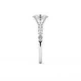 Oval Pave Lab Grown Diamond Engagement Ring