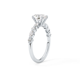 Oval Pave Lab Grown Diamond Engagement Ring