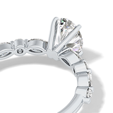 Oval Pave Lab Grown Diamond Engagement Ring
