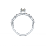 Oval Pave Lab Grown Diamond Engagement Ring