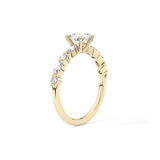 Cushion Pave Lab Grown Diamond Engagement Ring