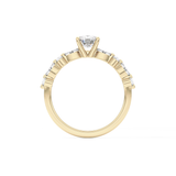 Cushion Pave Lab Grown Diamond Engagement Ring