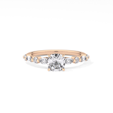 Cushion Pave Lab Grown Diamond Engagement Ring