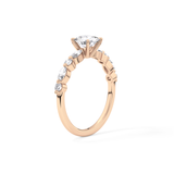 Cushion Pave Lab Grown Diamond Engagement Ring